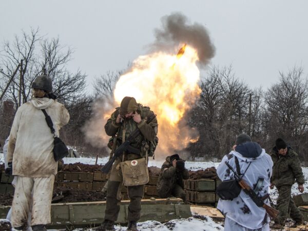 UKRAINIAN SOLDIERS FIGHT TO HOLD OUT IN SHRINKING BATTLE ZONE OF BAKHMUT